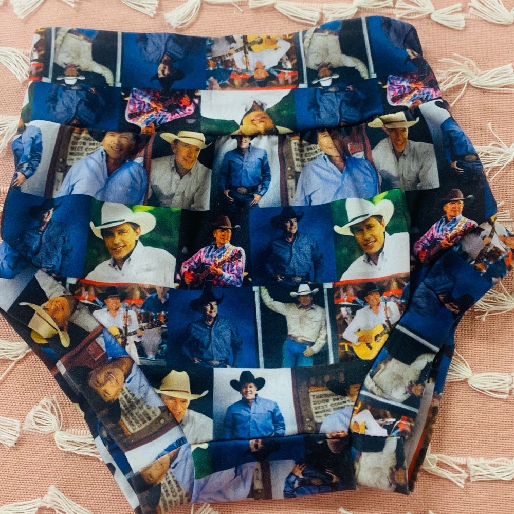 Rustic western George Straight country vintage summer girls shorts bummies sz 2T